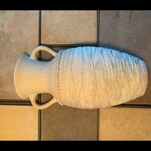 Beautiful faux vase/urn. Ceramic with material.